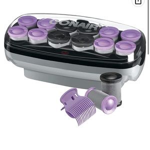 Conair Jumbo and Super Jumbo Ceramic Hot Rollers, Bonus Super Clips Included